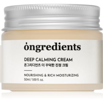 Ongredients Deep Calming Cream crema de fata calmanta pentru fortificarea barierei cutanate